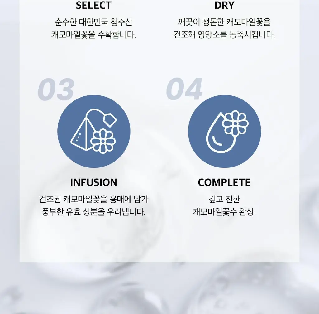 [쫀득물착앰플] 스킨푸드 블루 캐모마일 히알루로닉 앰플 50ml 상세페이지 18